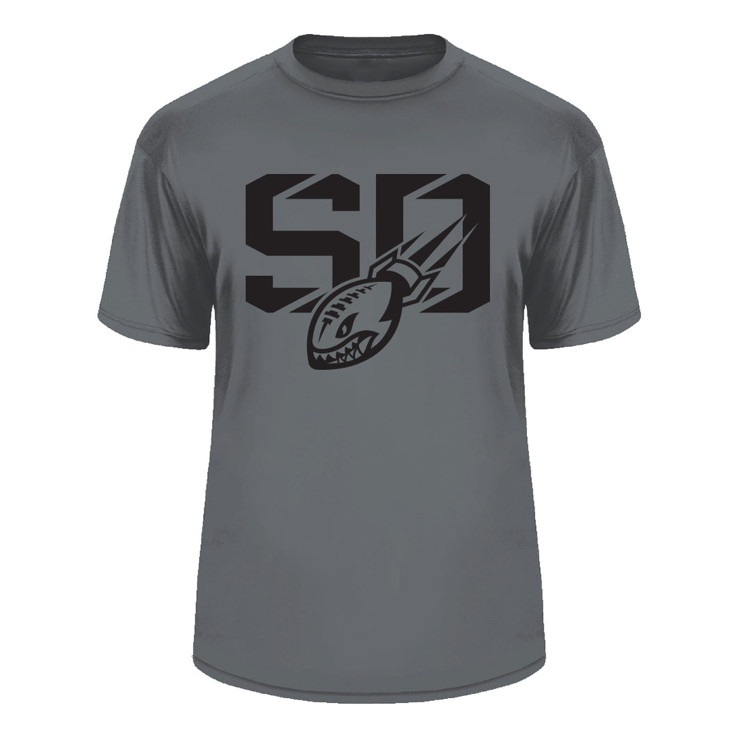 Gray SD Bomber T-Shirt